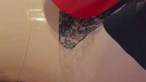 MY PLASTIC DOLL DISCOVERED MY VINYL RED BIKINI