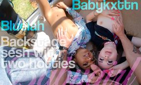 Baby Kitten In Backstage Sesh With Two Hotties - Behind The Scenes With teens 18+