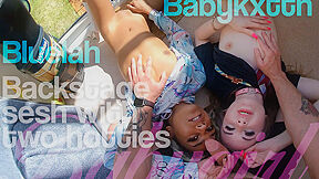 Baby Kitten In Backstage Sesh With Two Hotties - Behind The Scenes With teens 18+