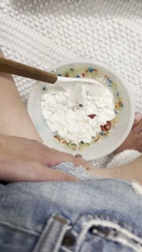 Feeling kinky - Mixing a hot pee snack - Come on over again!