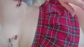 Game with a Small Vibrrator for Pussy