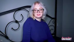Busty blonde college girl Annie Archer is ready for a throbbing anal slam.