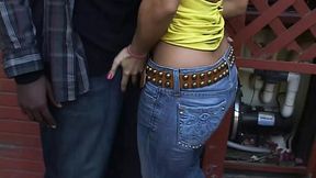 Bored MILF invites her black neighbor! He nearly shatters her tight ass&#x1F351; with his pole!