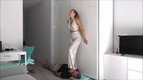 GABRIELLA - I don't care if you're dying, you must lick my feet 2 - EXTREME facetrampling, throatstanding, foot domination - **** CLIP!