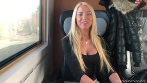 Dirty Ron1975 and Daynia in Hamburg: Public sex with a kinky blonde bitch