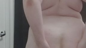 After a long day at work, trans ftm puppy boy shows off his body and gets naughty