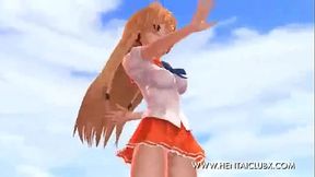 Sweet Devil Anime Babe Gives Seductive Service WithSexy Ecchi Moves