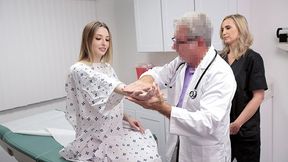 18yo Ailee Anne gets devoured by doc & assist in sick threesome - 15m