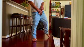 Showing My Beautiful Dick, Balls, Ass, Bare Feet