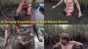 A Swamp Expedition in Red Bikini Briefs, 2022-06-29