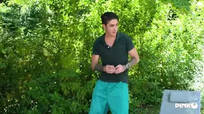 Tattooed cougar Christie Dom breaks in fresh guy