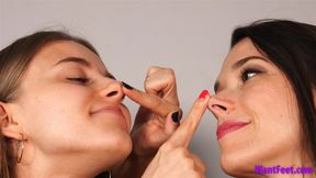 Seductive Girls Nose Play - Eskimo Kisses - HD MP4