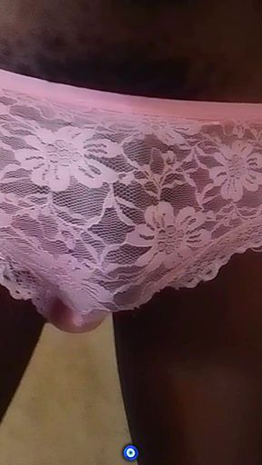 Haitian Sexy Sissy boy in pink Underwear
