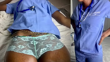 ⭐ Fucking 18yr old ebony nurse till creampie!!!