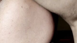Leaking vagina of a tiktoker fucking with a fany has a squirt