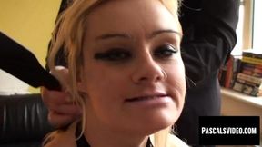 Blonde enjoys having big cock&#x1F32D; deep throated