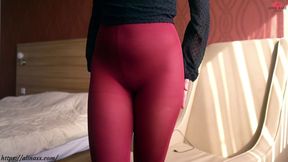 Sensual pantyhose fingering and Dildo orgasm (ASMR+FEET)