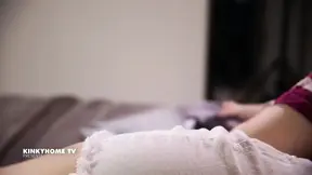 Amateur MILF gives a hot blonde homemade handjob