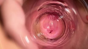 Camera deep inside Mia&#039;s vagina