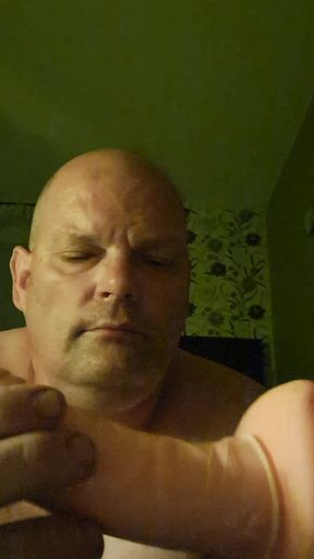 An Ass Fuck for the Slut with the Dildo and Condom