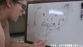 Trainer Max Fills teaches busty gals Madison Morgan and Leana Lovings