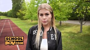 ”POV - Zlata Shine is a horny cheerleader who craves the shaft”