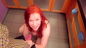 Peeping Neighbor Guy Fucks Redhead Busty Milf. Shes His Friends Step mom. 18 Min