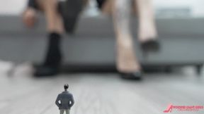 "Micro slave under the shoes and feet of giantesses Alice and Sarah | POV" - 4K