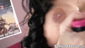 Huge tits STEPMOM Angelina Valentin uses toys for her solo wanking