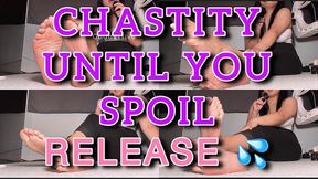 CHASTITY UNTIL YOU RELEASE JOI