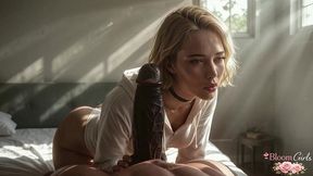 blonde shakes her tits and tries to seduce her best friend [ai]