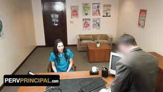 Perv Principal - Desperate Stepmom Demi Diveena Will Do Anything For Her Stepdaughter's Future