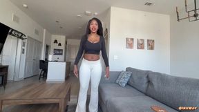 All Natural BIG TITTY roomate wants fucked before seeing her bf