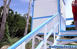 Lifeguard jock getting ass ravaged