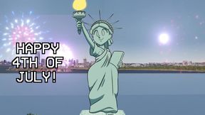 4th of July by Statue of Liberty Hentai Animation