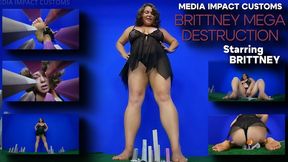 Brittney Mega Destruction - Brittney - Mega - Giantess - pov. - HD