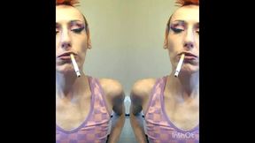 Smoking while styling my Mohawk {Custom}