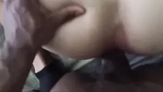 Twink's First Bareback Ride on a Big Black Cock