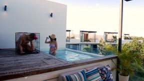 Slave's First Pool Day