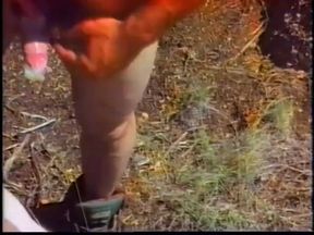 Muscular cowboy gets on his knees to give wet deepthroat then gets fucked