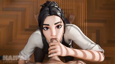 Animated Fortnite blowjob doggy style office cuckold POV raw backshots cartoon