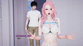 my real desire 2 - alex seen half-nude ms. ghost (pussy and ass) in the bathroom