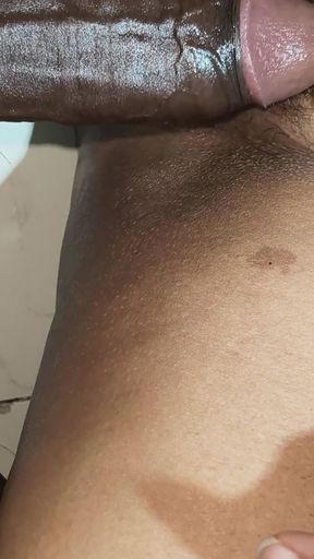 Close up Oil Big Cock Hairy Pusssy