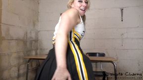 Cheerleader teases your penis