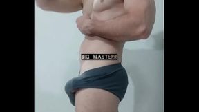 training and showing off my big bulge