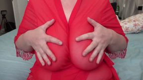 Are you ready to cum on my huge natural boobs?!?