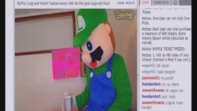 Luigi fucks Yoshi Super Mario Bros. LIVE show!