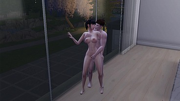 Secretária é fodida pelo filho do chefe. The Sims 4