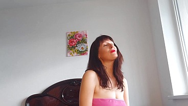 white panties under the skirt