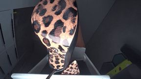 Jerk off to the sound of leather gloves and the dangling of a giantess bb